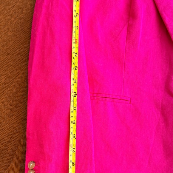J. Crew Factory Pink Linen Blazer - Size 10 - Picture 10 of 11